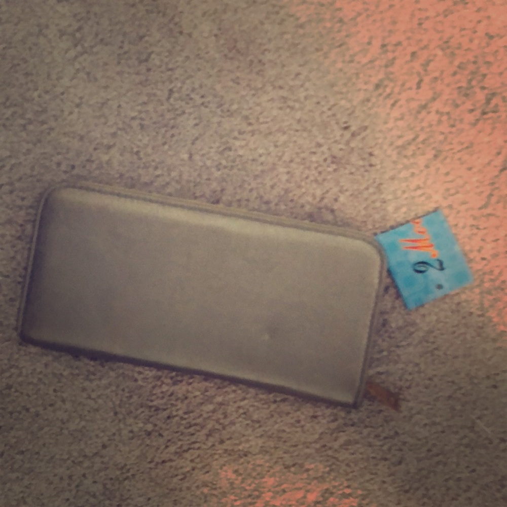 Cute silver clutch